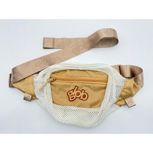 Glob Primary Flux Mesh Waist Pack Tan White Belt Bag Adjustable Strap Ripstop